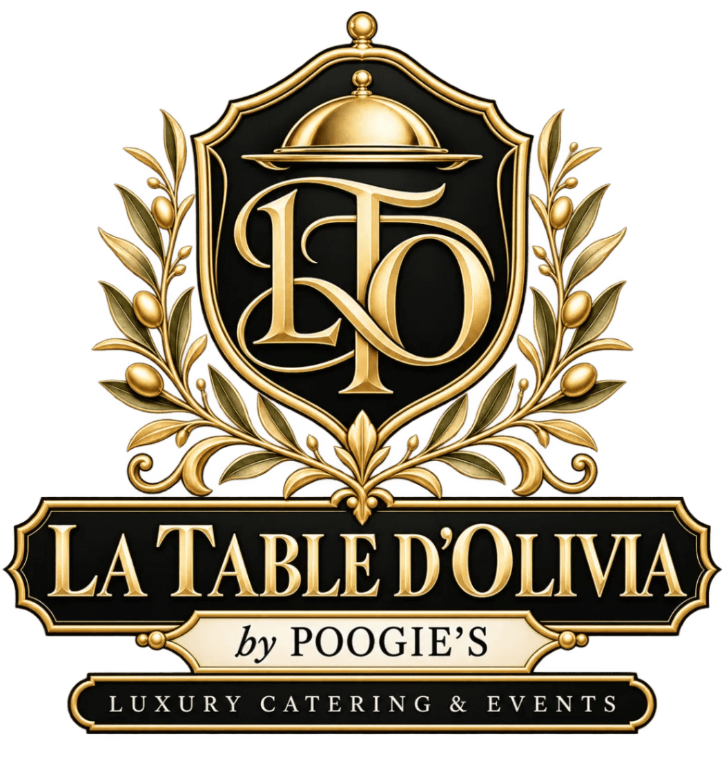 La Table D'Olivia gold crest
